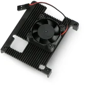 Akcesoria do komputerów jednopłytkowych - Obudowa-radiator + wentylator - Alloy Heatsink do Raspberry Pi 4B - aluminiowa - czarna DNG-18128 - miniaturka - grafika 1
