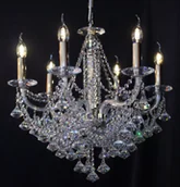 Lampy sufitowe - Elita bohemia Żyrandol kryształowy 6-ramienny - Bohemia L 215/6/07 N - miniaturka - grafika 1