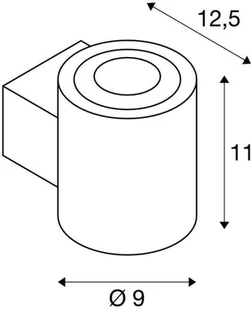 Spotline SLV OCULUS UP/DOWN WL wewnętrzna oprawa ścienna LED biała 2000-3000 K 1004671 - Lampy ścienne - miniaturka - grafika 6
