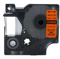 Dodatki do drukarek i skanerów - DYMO strefadrukarek.pl Taśma 18436 winylowa 19mm x 5.5m pomarańczowa czarny nadruk S0718500 - zamiennik | OSZCZĘDZAJ DO 80% - ZADZWOŃ! 730 PROMOCJA! RH-18436 - miniaturka - grafika 1