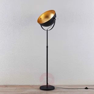 Lampenwelt com Lampa stojąca Muriel 1-punktowa czarna/złota - Lampy stojące - miniaturka - grafika 4