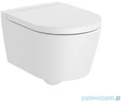 Miski WC - Roca Inspira Round Compacto Rimless miska wc podwieszana biała matowa A346528620 - miniaturka - grafika 1