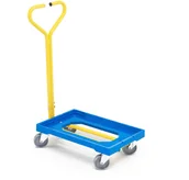 Wózki magazynowe - AJ Produkty Wózek na pojemniki, z uchwytem, 250 kg, 620x420 mm - miniaturka - grafika 1