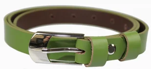 Complex (PL) Pasek Damski Skórzany Gładki (PL) 20 mm ZIELONY Wąski - Paski - miniaturka - grafika 3