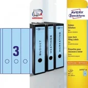 Etykiety do drukarek - Etykiety Zweckform Na Segregator 61 x 297 Niebieski 20ark ZW482-1 - miniaturka - grafika 1