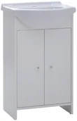 Szafki łazienkowe - Astor Zestaw Bella 50 cm szafka z umywalką biała - miniaturka - grafika 1