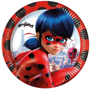 PROCOS DISNEY Talerzyki urodzinowe Miraculum - 23 cm - 8 szt. 91343 - Urodziny dziecka - miniaturka - grafika 2