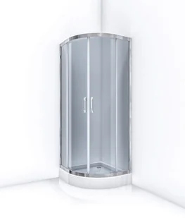 BRAVAT ID 90x90 chrom szkło grafitowe ID-HRST90 - Kabiny prysznicowe - miniaturka - grafika 2