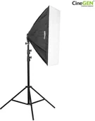 Inne akcesoria studyjne - CineGEN Zestaw 2 lamp światła stałego SOFTBOX 50x70cm 85W 230cm CLAROOM-57882 - miniaturka - grafika 1