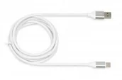 Kable komputerowe i do monitorów - iBox Kabel IKUMTCWQC (USB 2.0 typu A - USB typu C ; 1,5m; kolor biały) 2_205114 - miniaturka - grafika 1