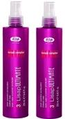 Kosmetyki do stylizacji włosów - Lisap Zestaw: 2 x Ultimate Straight Fluid spray do prostowania 250ml 11/zestaw - miniaturka - grafika 1