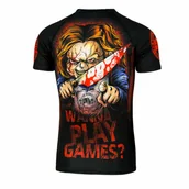 Kimona, stroje i obuwie - Pit Bull RASHGUARD PIT BULL WANNA PLAY GAMES SHORTSLEEVE - miniaturka - grafika 1