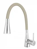 Baterie kuchenne - Ferro Bateria ZUMBA II zlew stojąca z elastyczną wylewką, beżowa BZA42P - miniaturka - grafika 1