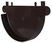 Rynny i akcesoria - Scala Plastics Zaślepka rynnowa G80 BRĄZ - miniaturka - grafika 1