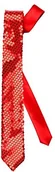 Stroje karnawałowe - Widmann Krawat  z cekinami, jeden rozmiar, jeden rozmiar, czerwony 9063R - miniaturka - grafika 1