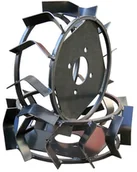 Akcesoria do urządzeń ogrodniczych - GENEA Koła metalowe 340mm GENEA do ciągnika jednoosiowego - miniaturka - grafika 1