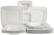 Serwisy obiadowe - Creatable Victoria 12208 zestaw obiadowy, biały, 12 elementów 12208 - miniaturka - grafika 1