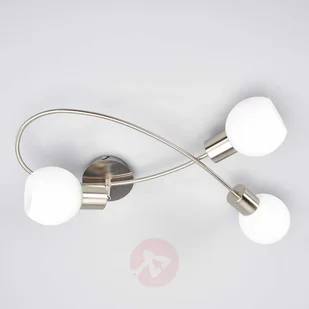Lampenwelt Elegancka lampa sufitowa LED ELAINA, 3pkt., nikiel - Lampy sufitowe - miniaturka - grafika 4