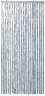 VidaXL Zasłona na owady, szarość i biel, 100x220 cm, szenil 284281 VidaXL - Moskitiery - miniaturka - grafika 4