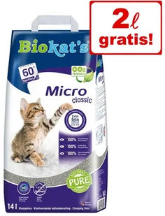 Biokat's Biokat's Micro Fresh żwirek dla kota - 14 l - Żwirek dla kotów Biokat's Biokat's Micro Fresh żwirek dla kota - 14 l - Żwirek dla kotów - miniaturka - grafika 1