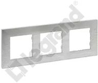 Klawisze i ramki - Legrand NILOE STEP RAMKA 3-KROTNA ALUMINIUM SZCZOTKOWANE 863893 - miniaturka - grafika 1