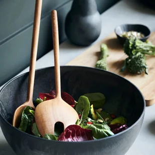 Madam Stoltz House Doctor - Drewniane sztućce do sałaty Gabi House Doctor - Drewniane sztućce do sałaty Gabi - Inne sztućce - miniaturka - grafika 2