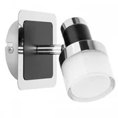 Lampy ścienne - Rabalux Harold Czarny | Chrom LED 5W IP44 4000K Kinkiet łazienkowy ruchomy 5021 - miniaturka - grafika 1