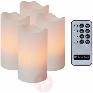 Best Season Zestaw 4-cz- Candle LED - świece z pilotem biały - Świece - miniaturka - grafika 2