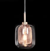 Lampy sufitowe - Lumina Deco Deco NOWOCZESNA LAMPA WISZĄCA MOSIĘŻNA BESSA - miniaturka - grafika 1