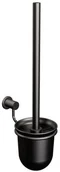 Akcesoria do wc - Domotechnika SZCZOTKA WC 37 cm WISZĄCA , SANI CZARNA MAT A/521/NG - miniaturka - grafika 1