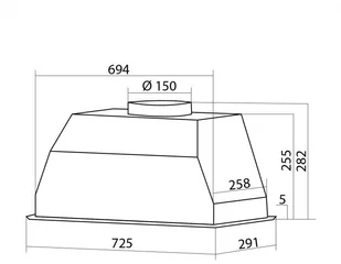 Klarstein Paolo 72,5 Czarny (CGCH5-Paolo-72BL) - Okapy kuchenne - miniaturka - grafika 8