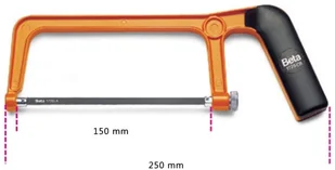 Beta Tools Mini piłka do metalu 1725CR, stalowa, 017250010 - Piły ręczne - miniaturka - grafika 2