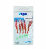 Inne akcesoria dla wędkarzy - Zebco Przypon na makrele 5 x hak 1/0 - miniaturka - grafika 1