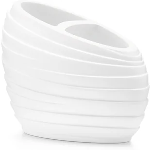 Pojemnik na szczoteczki do zębów ZELLER, biały, 8,9x12,5x6,5 cm - Kubki na szczoteczki do zębów - miniaturka - grafika 2