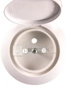 Klawisze i ramki - Legrand 067812 CELIANE PLAKIETA GN 2P+Z IP44 BIAŁA - miniaturka - grafika 1