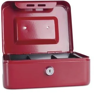 Donau Kasetka na pieniądze , średnia, 200x90x160mm, czerwona 5232001PL-04 - Sejfy i kasy pancerne - miniaturka - grafika 3