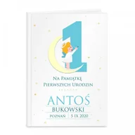 Baby shower i roczek - Murrano Biblia Dla Dzieci Nadruk Aniołek Na Roczek KZ-BIB-M-007 - miniaturka - grafika 1