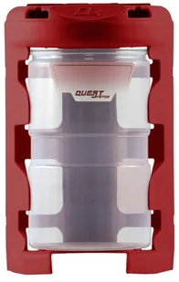 Masterplast Quest Q4 Pojemnik Modułowy czerwony - Szafy i regały magazynowe - miniaturka - grafika 2