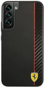 Ferrari FESAXHCS22MBK S22+ S906 czarny/black hardcase On Track Carbon Stripe hurtel-90740-0 - Etui i futerały do telefonów - miniaturka - grafika 3
