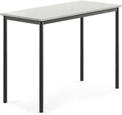 Meble do szkół i przedszkoli - AJ Produkty Stół BORS, 1200x600x900 mm, laminat szary, antracyt - miniaturka - grafika 1