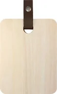 Deski do krojenia - NoName Deska do krojenia deska do krojenia 20 x 15 drewno/skóra brąz twm_641138 - miniaturka - grafika 1