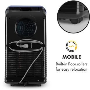 Klarstein Metrobreeze New York Smart 7k, klimatyzator przenośny, 7000 BTU/2,1 kW, klasa efektywności energetycznej A, pilot zdalnego sterowania DXJ2-MtrbrzNYSmrt7BL - Klimatyzatory - miniaturka - grafika 8