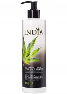 INDIA Cosmetics Zestaw NATURALNYCH kosmetyków konopnych z BALSAMEM i PEELINGIEM - Zestawy kosmetyków damskich - miniaturka - grafika 3