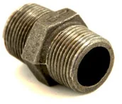 Rury - Złączka wkrętna równoprzepływowa 3/4  czarna - miniaturka - grafika 1