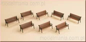 Kolejki i akcesoria - Auhagen Ławki / 8szt. 43648 - miniaturka - grafika 1