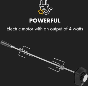 Klarstein Sauenland Mini, grill obrotowy, szpikulec obrotowy, 4W, maks.12 kg, stal nierdzewna GQ5-Sauenland Mini - Grille - miniaturka - grafika 5