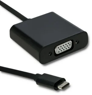 Qoltec Adapter USB typ C męski | VGA żeński | 1080P | 23cm 50376 - Adaptery i przejściówki - miniaturka - grafika 3