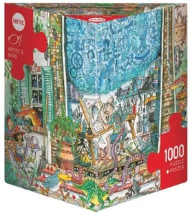 Heye Puzzle 1000 Szalony umysł artysty + plakat - - Puzzle - miniaturka - grafika 2
