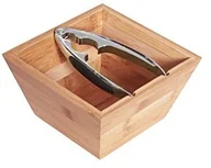 Miski i półmiski - Excelsa Eco Living obudowa z drewna bambusowego 'z dziadek do orzechów, Bamboo, brązowy/srebrny, 16.5 x 16.5 x 9.2 cm 49772 - miniaturka - grafika 1