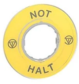 Wyłączniki światła i elektryczne - Schneider Electric zby-9220 podkładka tabliczka  60 do not-trzymanie-Taster not-chwyt/logo iso13850 pic - mss 40 17 - miniaturka - grafika 1